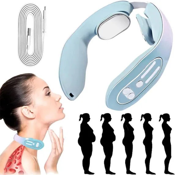 Масажер для шиї Acupoints Lymphvity Massager Electric Pulse Neck Massage. Лімфодренажний масажер для шиї., зображення - 1