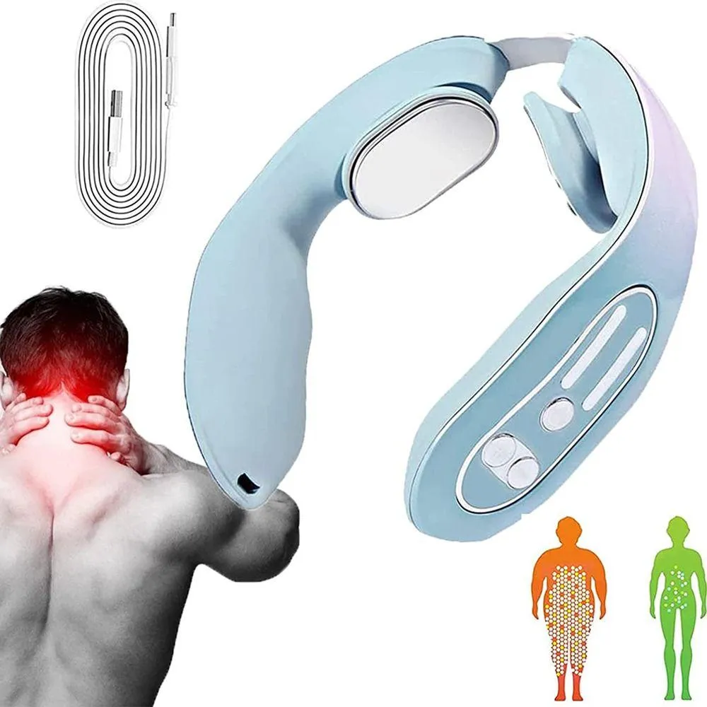 Масажер для шиї Acupoints Lymphvity Massager Electric Pulse Neck Massage. Лімфодренажний масажер для шиї., зображення - 1