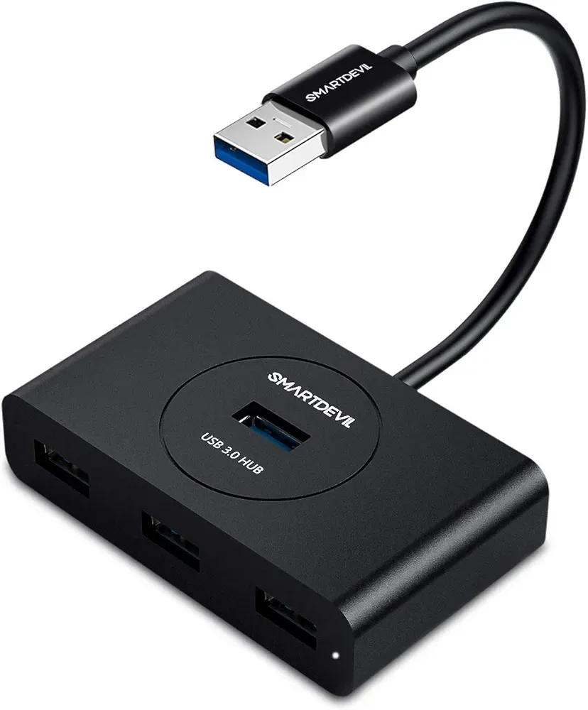 Концентратор/ USB-розгалужувач SmartDevil USB 3.0, 4 порти, кабель 0,25 М., зображення - 1