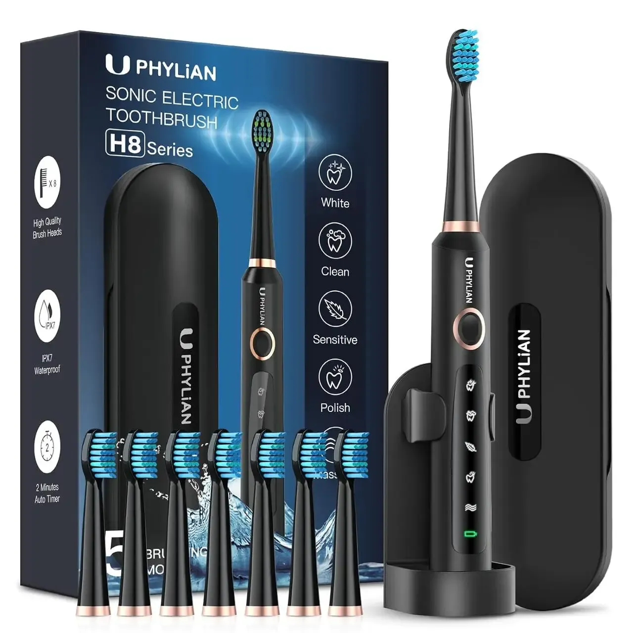 Електрична зубна щітка PHYLIAN Sonic Electric Toothbrush., зображення - 1